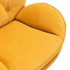 Kumasinova Modern Accent Chair with Ottoman,Plush Velvet Living Room Chair,Comfy Reading Chair & Footstool,Bedroom Chairs for Adults - 4 of 4