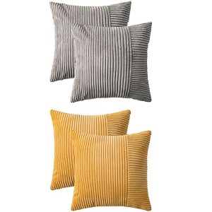 REGALWOVEN 4 Pcs Modern Strip Decorative Throw Pillow Covers for Couch Bed Living Room - 1 of 4