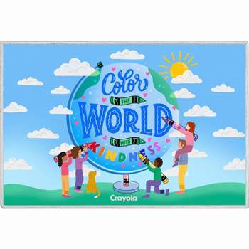 Crayola Color The World Blue Rug By Well Woven
