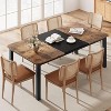 ODK 78.7” Long Rectangular Kitchen Table for 6-8, Dining Room Table for Kitchen Living Room/Restaurant with Sturdy Metal Frame(No Chairs) - 3 of 4