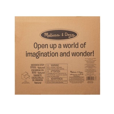Natural Wooden 2-Step Kids Step Stool