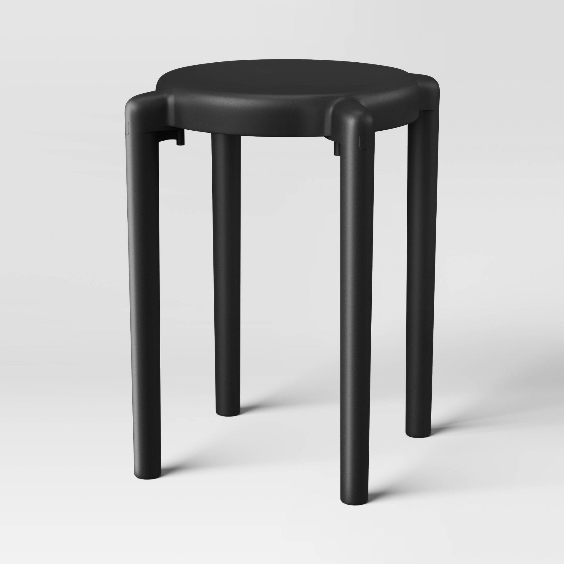 Recycled Plastic Dorm Accent Side Table Black - Room Essentials™