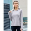 Women's Long Sleeve Sun Protection Hoodie Top - 4 of 4