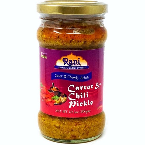 Carrot & Chilli Pickle (Achar, Indian Relish) - 10.5oz (300g)-  Rani Brand Authentic Indian Products - image 1 of 4