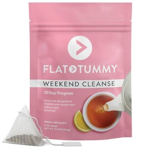 Flat Tummy Weekend Cleanse 2 Day Detox Tea Bags - 8ct - 1 of 4