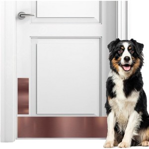 Panther Armor Push Plate, Metal Door Protector for Dog Scratching, Scratch Guards for Doors - 1 of 4