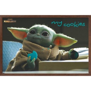 Trends International Star Wars: The Mandalorian Season 2 - The Child Cookies Framed Wall Poster Prints - 1 of 4