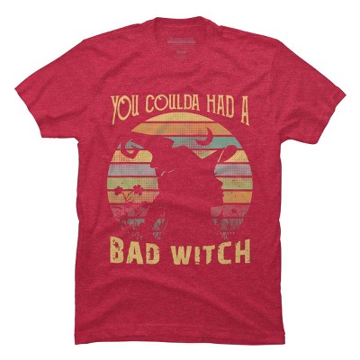 Men's Design By Humans Halloween Funny You Coulda Had Bad Witch By Ering T-Shirt