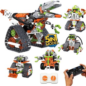 AENKYO 5 in 1 STEM Robot Building Kit, Dinosaur Building Toys, Remote & Controlled, for Boys Girls Christmas and Birthday - 539pcs - 1 of 4
