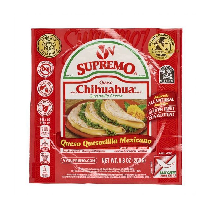 V&V Supremo Chihuahua Quesadilla Cheese - 8.8oz, 1 of 8