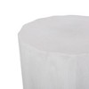 Maggift Patio End Tables Accent Side End Table for Outdoor and Indoor, Garden, Backyard Use, Special Design, White, 15.5"*15.5"*18" - 2 of 4