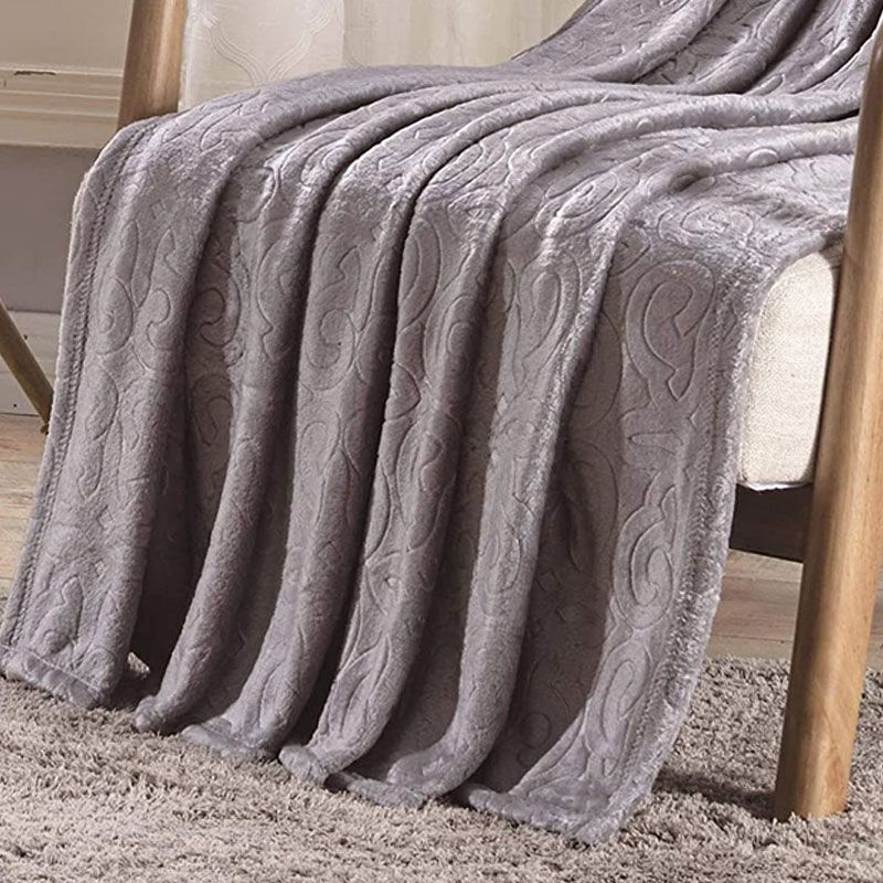 Sheridan Super Soft and Cozy Dama Scroll Embossed Throw Blanket 50" x 60", 3 of 5