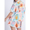 ELOQUII Women's Plus Size Relaxed Short Sleeve Button Down - 3 of 4