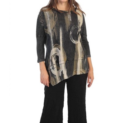 Women's Canali Mineral Washed Dolman Sleeve Cotton Tunic - Jess & Jane