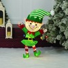 Everstar 28'' UL LED TINSEL ELF WITH STRING LIGHTS SCULPTURE, Green - 2 of 4