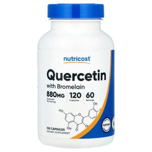 Nutricost Quercetin with Bromelain, 120 Capsules - 1 of 2