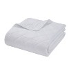 VCNY King 3pc Lucy Pinsonic Quilt Set White: Hypoallergenic Microfiber, Embroidered, Machine Washable - 4 of 4
