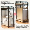 Bestier 47inch Computer Desks with Reversible Bookshelf, Standing Writing Desk for Home Office/Studying/Gaming - 3 of 4