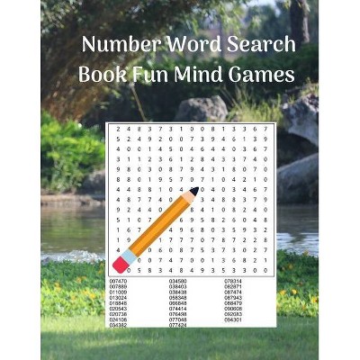 Number Word Search Book Fun Mind Games - by  Royal Wisdom (Paperback)