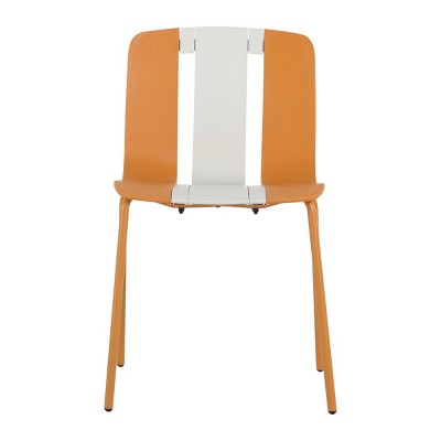 GlasFlength Accent Chairs Modern Striped Seating All Weather Construction Indoor Outdoor Use For Living Room, Orange, 20.47"*18.9"*31.5"