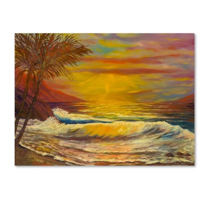 Trademark Fine Art 24" x 18" Manor Shadian 'A Tropical Lagoon' Canvas Art