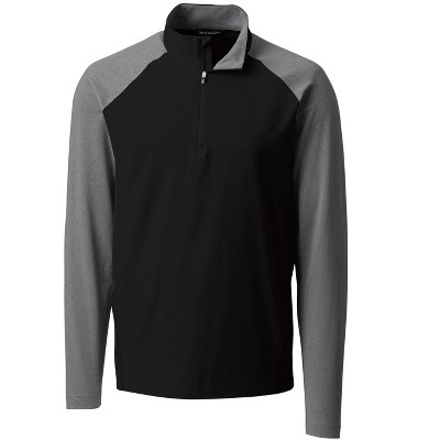 LOUISVILLE SLUGGER WINDBREAKER unisex/men ADULT LARGE quarter zip pullover  black