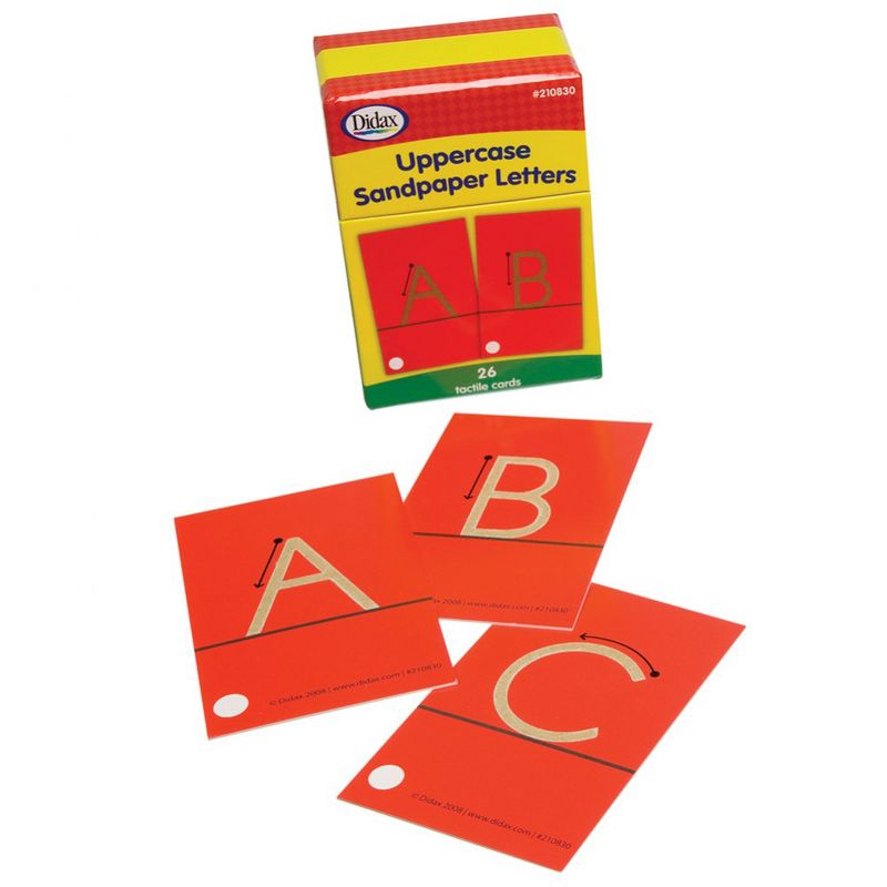 Didax Sandpaper Letter Set - Upper and Lowercase Letters 54 Pieces, 2 of 4