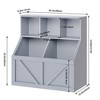 Kid's Toy Storage Organizer, Toy Storage Cabinet with Toy Shelf,Toddler Bookshelf,Kids Bookshelf and Toy Storage,Playroom,Nursery,Classroom,Daycare - 3 of 4