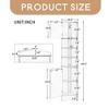 67"Tall Narrow Corner Cabinet for Bathroom, Multi-Functional Storage Cabinet with Doors and Shelves - Leovsnove - 3 of 4