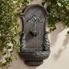 San Pablo Ornate 33" High Large Italian Indoor Outdoor Decor Gray Resin Wall Fountain Waterfall Outside Garden Patio Yard Backyard - 2 of 4
