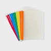 10ct Hanging File Folders Letter Size Multicolor - up&up™: Plastic Filing, Polypropylene, Clear Cover, 12 Sheet Capacity - 4 of 4