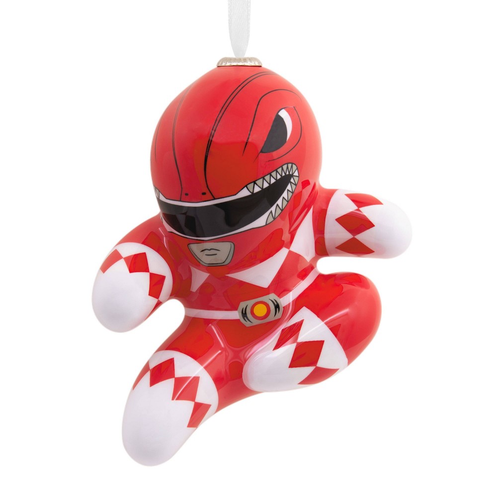 Hallmark Power Rangers Red Ranger Decoupage Christmas Tree Ornament