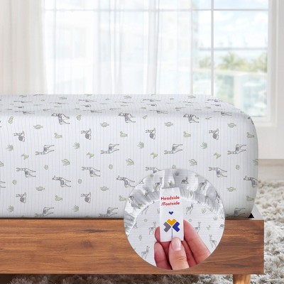 Full Size Organic Cotton Percale Sheet Set in Off-White