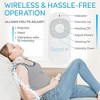 Smart Neck Massager with Heat for Relaxation, Wireless Design, Adjustable Intensity, White - 2 of 4