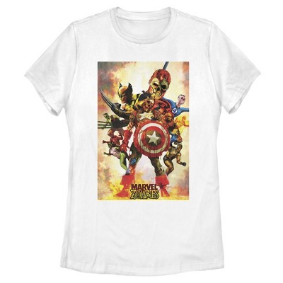 Women's Marvel Zombies Hero Poster T-Shirt