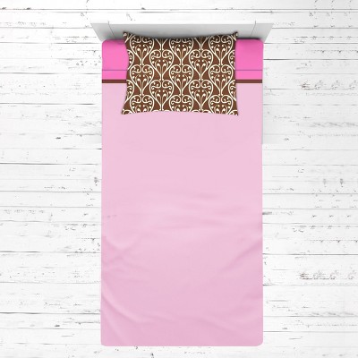 Bacati - Damask Pink Chocolate 3 pc Toddler Sheet Set