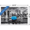 Trends International PD Moreno - Fine Art - Blue Umbrella Framed Wall Poster Prints - 3 of 4