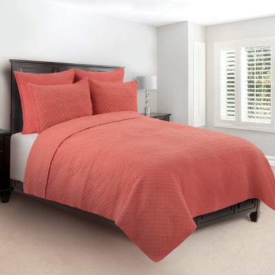 C&F Home Basketweave Cotton Quilt Set  - Reversible and Machine Washable
