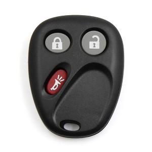 Unique Bargains New 3 Buttons Key Shell Keyless Entry Fob Remote Control Case Replacement 21997127 for Chevrolet Black 1 Pc - 1 of 4