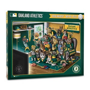 MLB Oakland Athletics Purebred Fans 'A Real Nailbiter' Puzzle - 500pc - 1 of 3