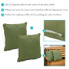 Sunnydaze Indoor/Outdoor Square Accent Decorative Throw Pillows for Patio or Living Room Furniture - 16" - 2pk - 2 of 4