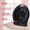 Brentwood 1,500-Watt-Max Portable Electric Space Heater and Fan, Black - image 4 of 4