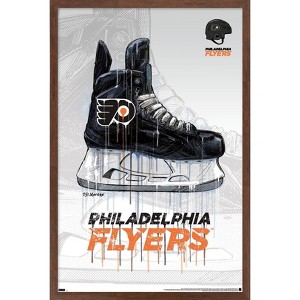 Trends International NHL Philadelphia Flyers - Drip Skate 21 Framed Wall Poster Prints - 1 of 4