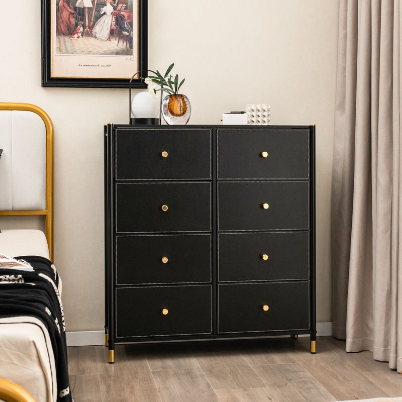 Costway 5/6/8-Drawer Fabric Dresser Tower Wide Chest of Drawers Storage Organizer Bedroom, 2 of 10