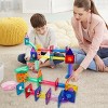 PICASSO-TILES 71 PC Marble Race Track Building Block & Magnetic Tiles, Building STEM Toy for Kids 3+ - 2 of 4