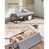 SONGMICS Storage Ottoman Bench End of Bed Bench Storage Chest Load up to 660 lb for Living Room Bedroom - 3 of 4