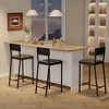 Upholstered PU Dining Chairs - Modern Curved Backrest, 26IN Metal Legs with Sturdy H-Frame, 330lbs Capacity, Kitchen/Bar Seating for Home Dining Room - 2 of 4