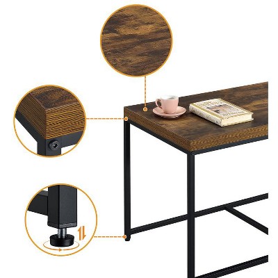 Murph Weathered Oak Wood Grain 3 Piece Coffee Table Set
