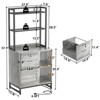 Aheaplus Filing Cabinet with Lock & Charging Station - 4 of 4