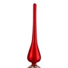 Northlight 14.75" Red and White Glass Finial Christmas Tree Topper - 3 of 3
